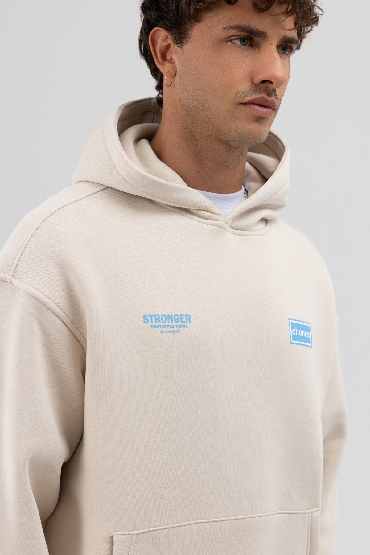 Oversize Arka Baskılı Sweatshirt