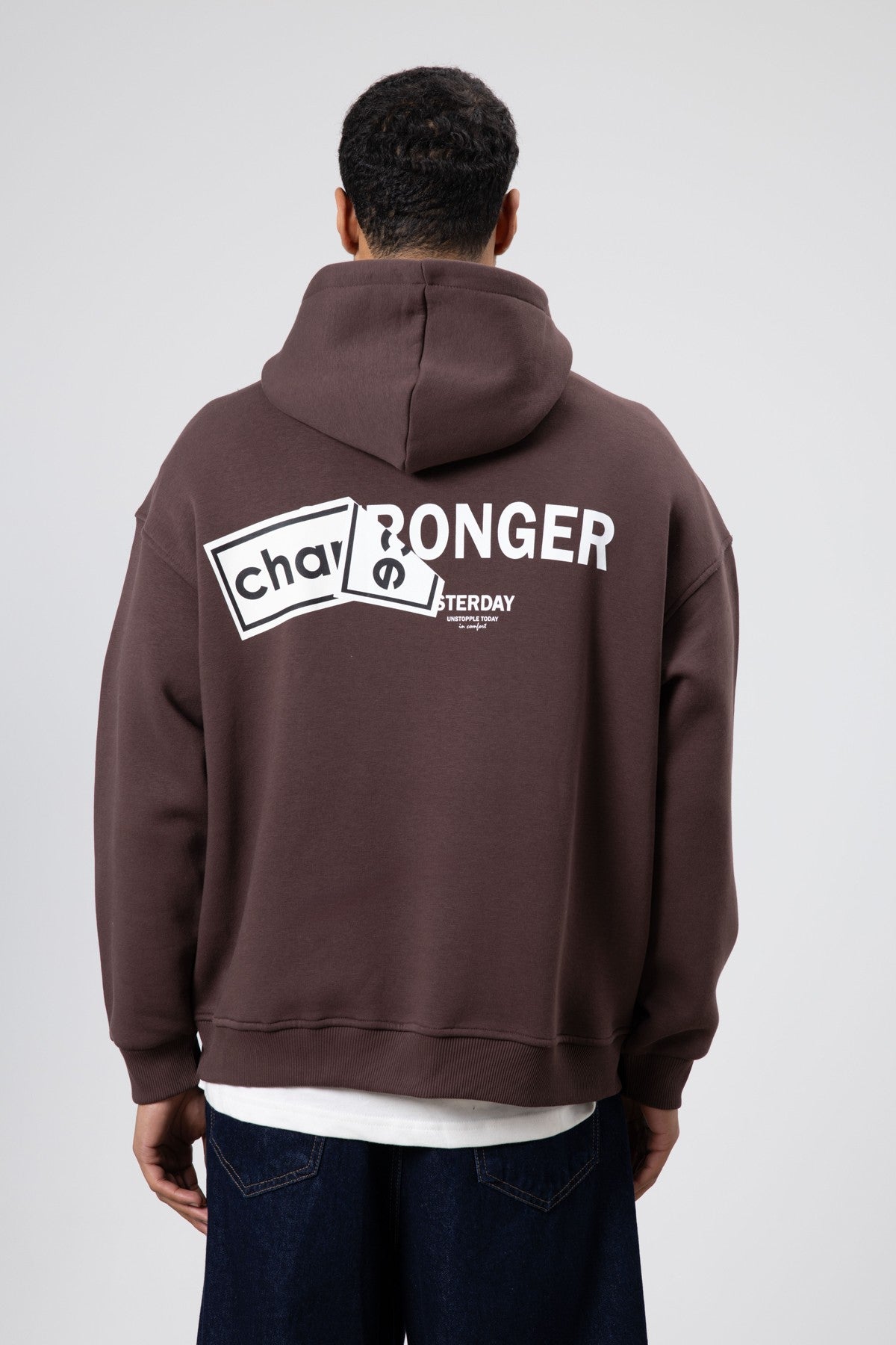 Oversize Arka Baskılı Sweatshirt