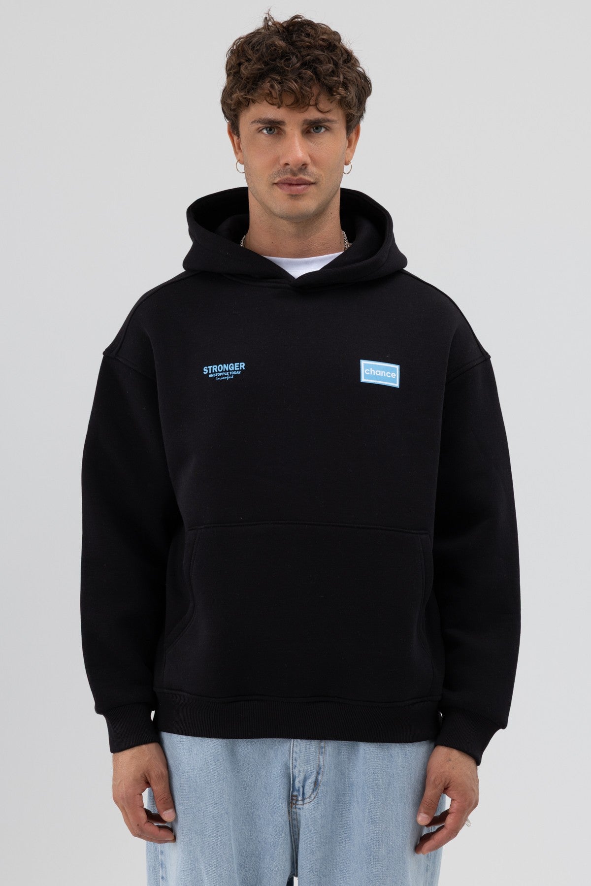 Oversize Arka Baskılı Sweatshirt