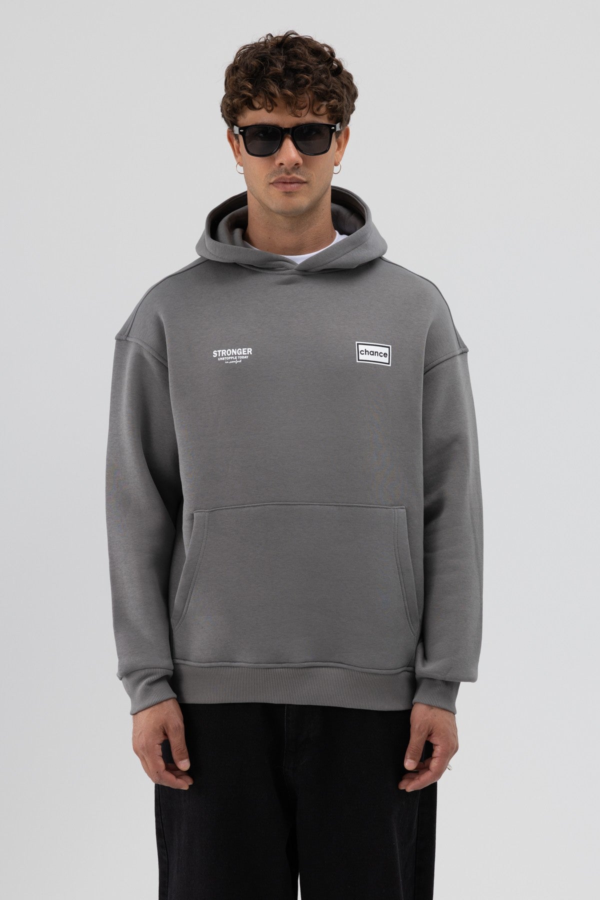 Oversize Arka Baskılı Sweatshirt