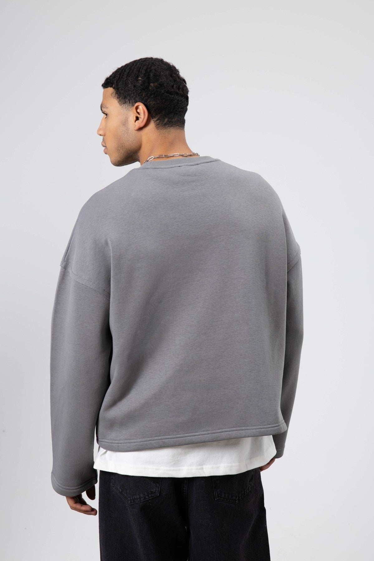 Boxy Fit Basic Sweatshirt