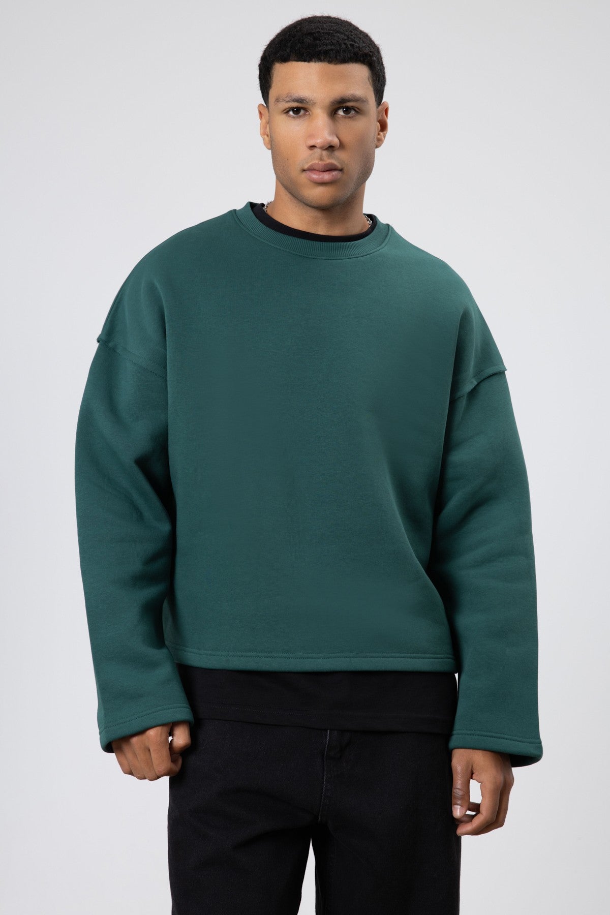 Boxy Fit Basic Sweatshirt