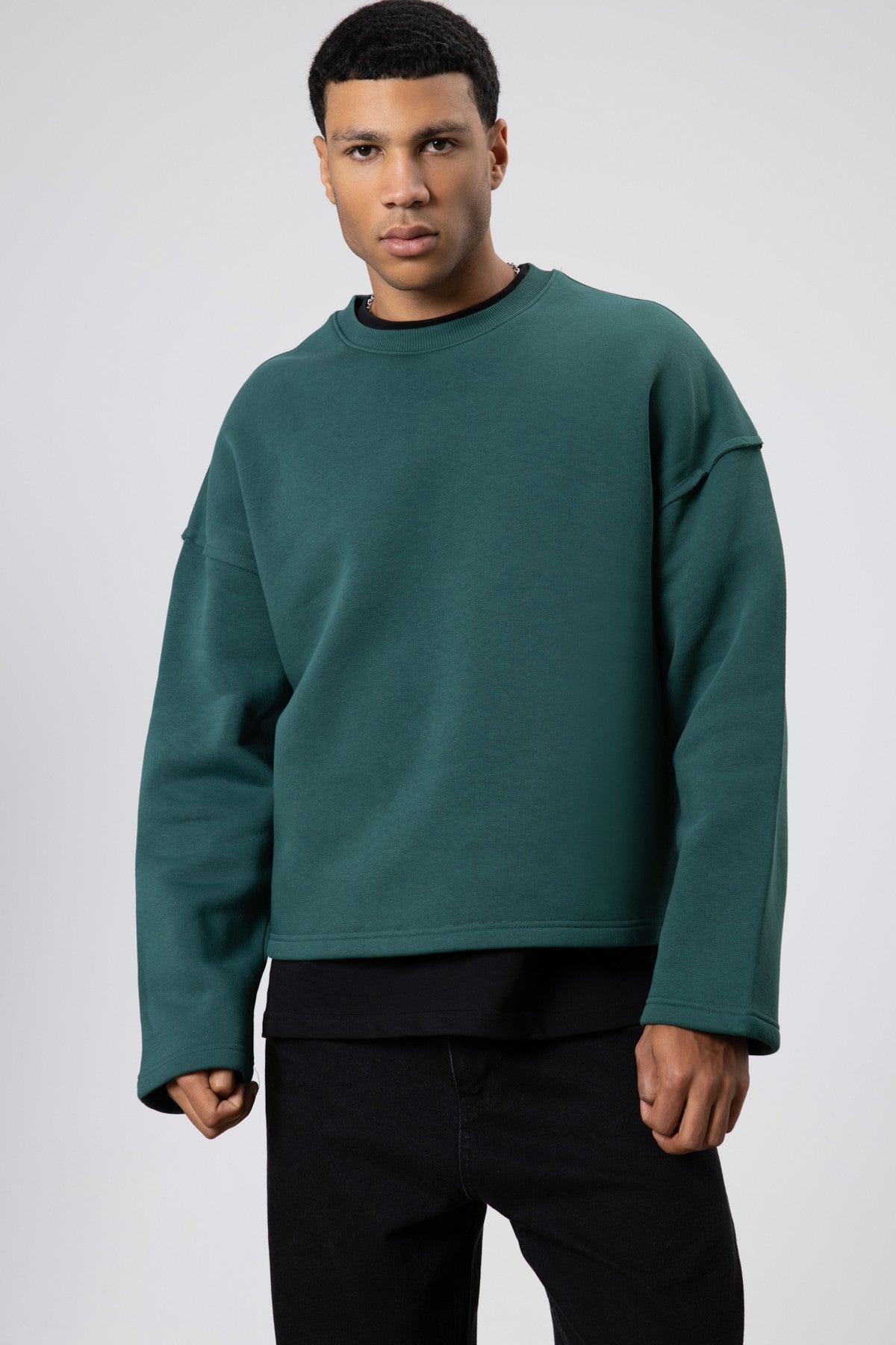 Boxy Fit Basic Sweatshirt