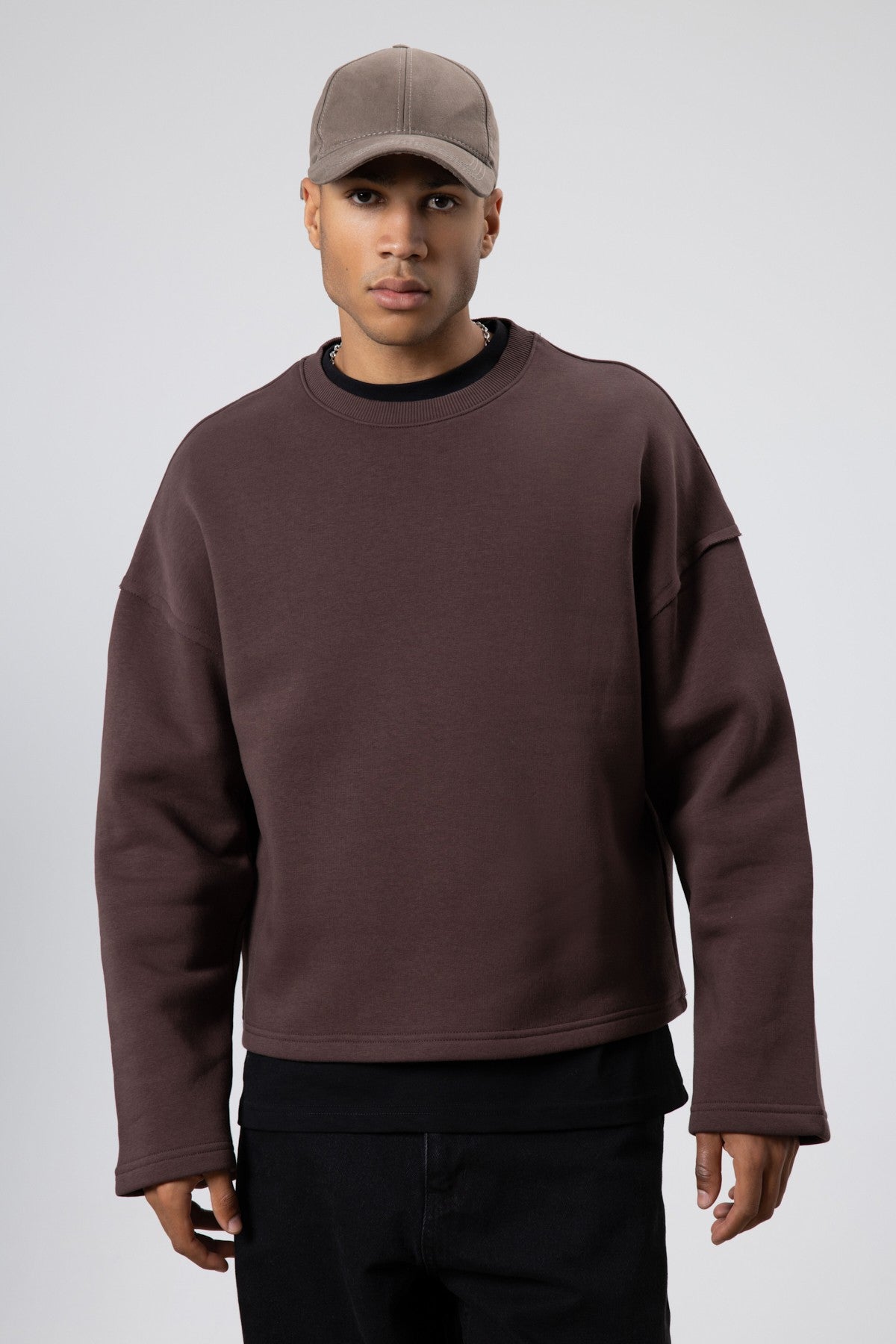 Boxy Fit Basic Sweatshirt