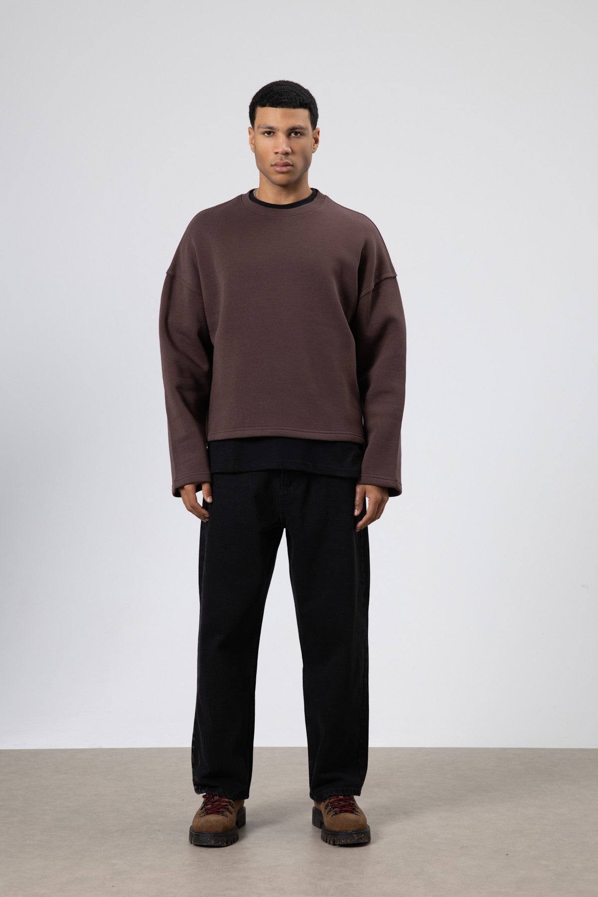 Boxy Fit Basic Sweatshirt