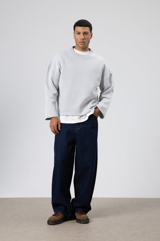 Boxy Fit Basic Sweatshirt