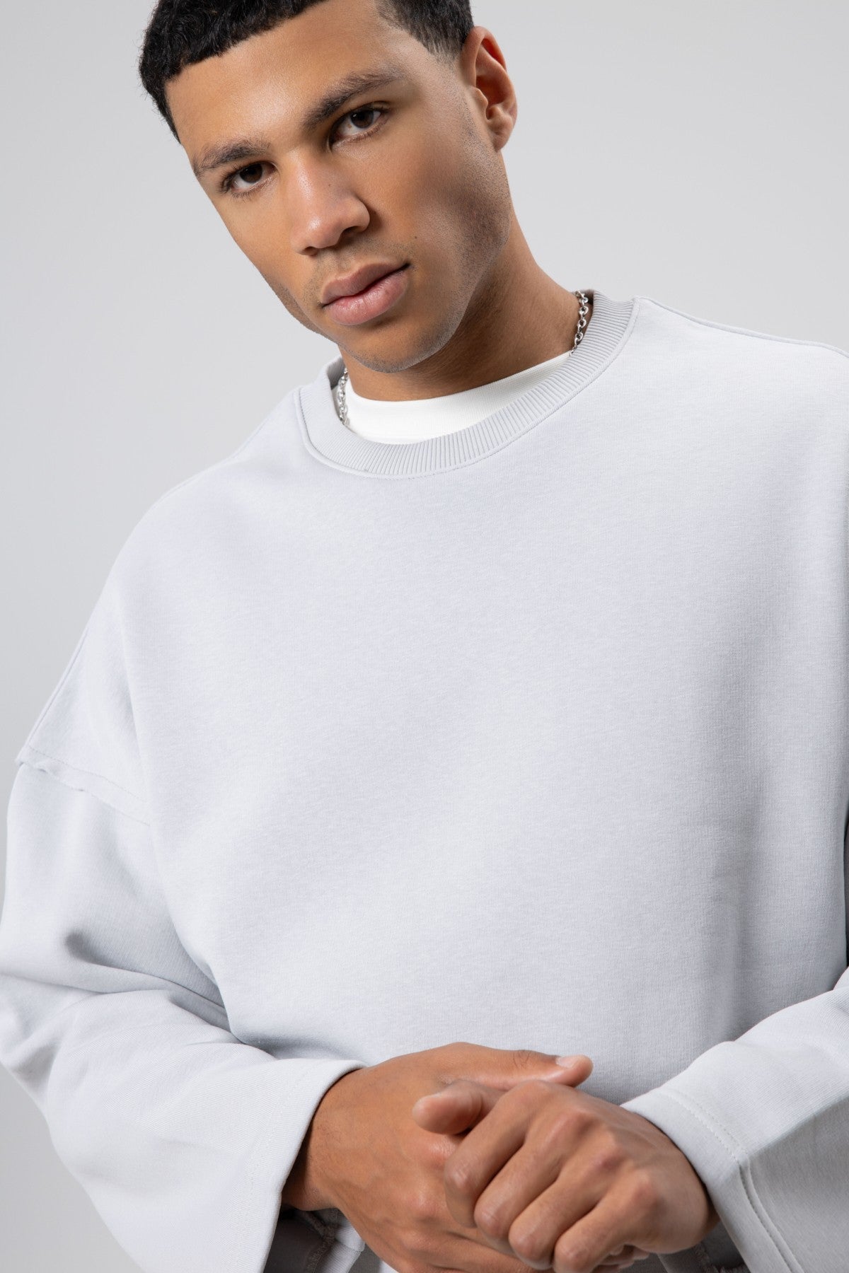 Boxy Fit Basic Sweatshirt