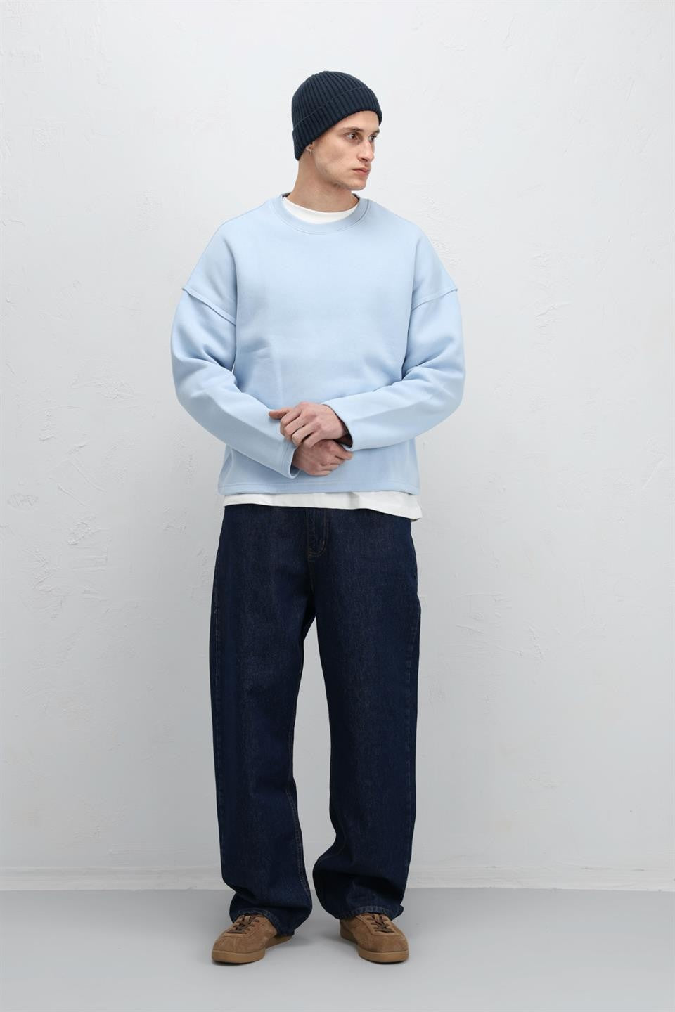Boxy Fit Basic Sweatshirt