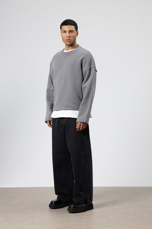 Boxy Fit Basic Sweatshirt