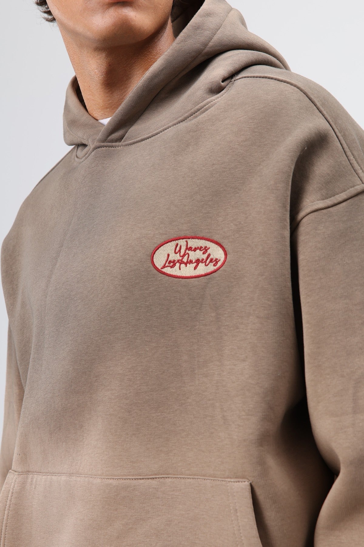 Oversize Baskılı Kapüşonlu Sweatshirt