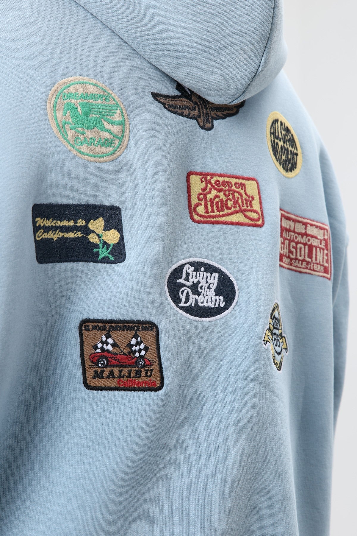 Oversize Baskılı Kapüşonlu Sweatshirt