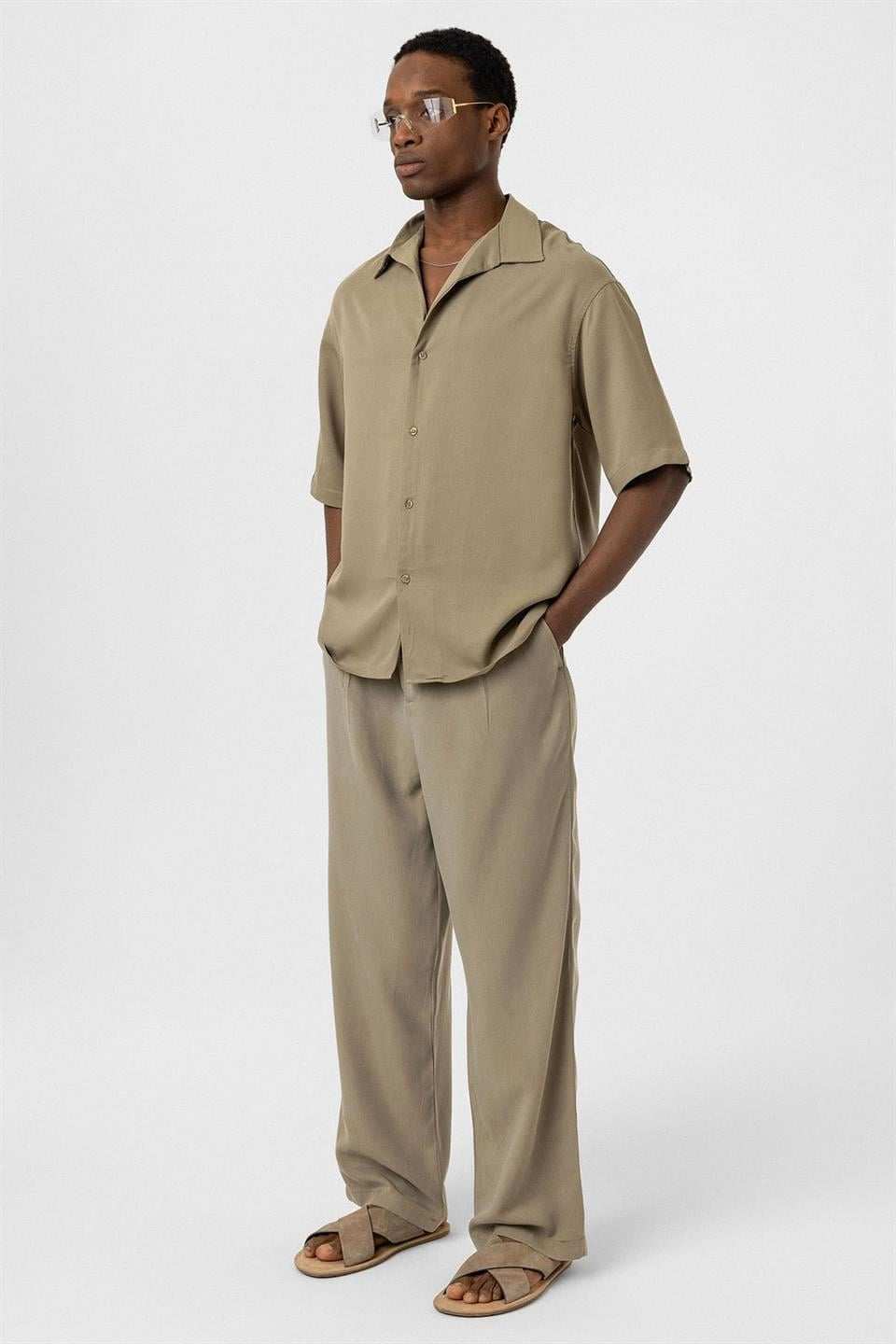 Relaxed Fit Kumaş Pantolon