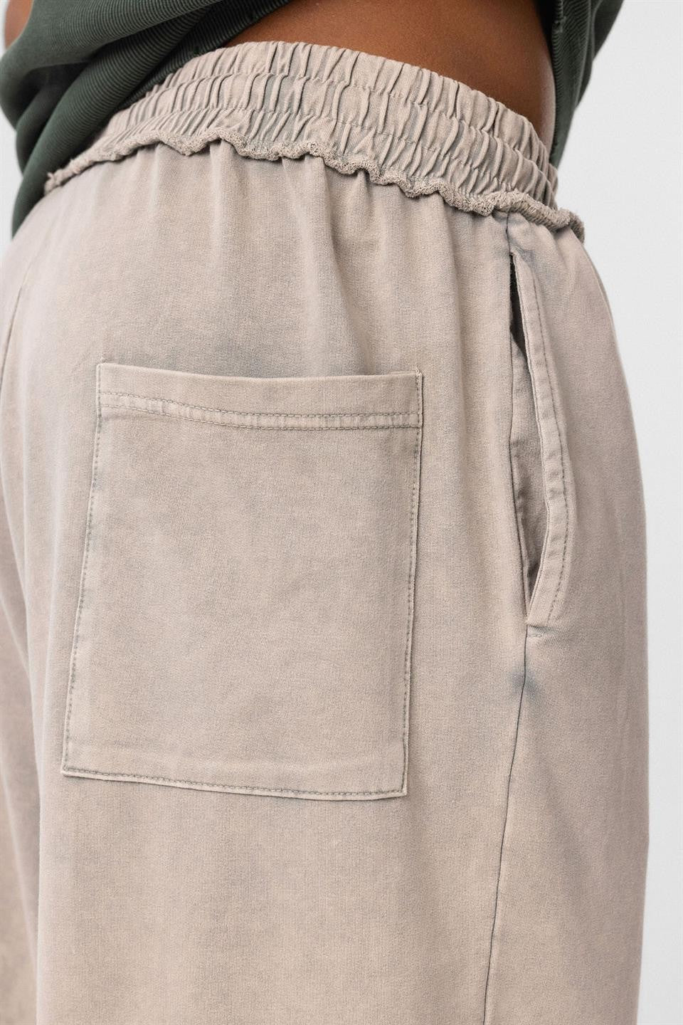 Yıkamalı Baggy Eşofman Alt