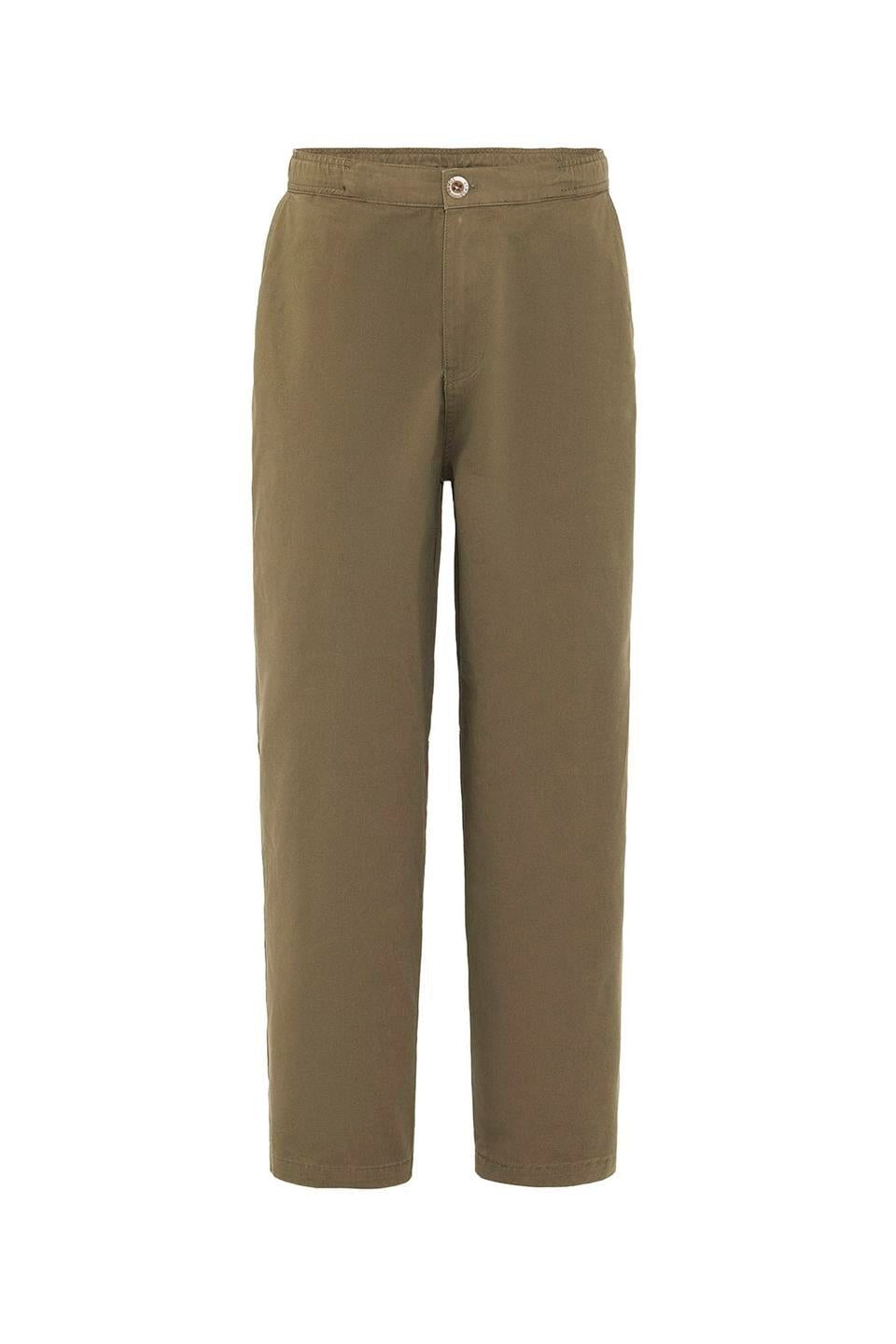 Yıkamalı Gabardin Baggy Pantolon