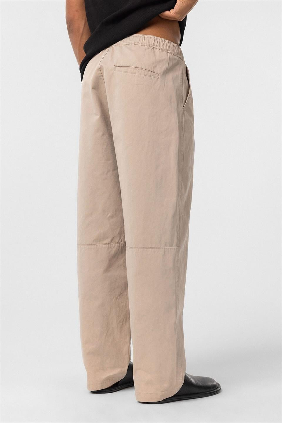 Yıkamalı Gabardin Baggy Pantolon