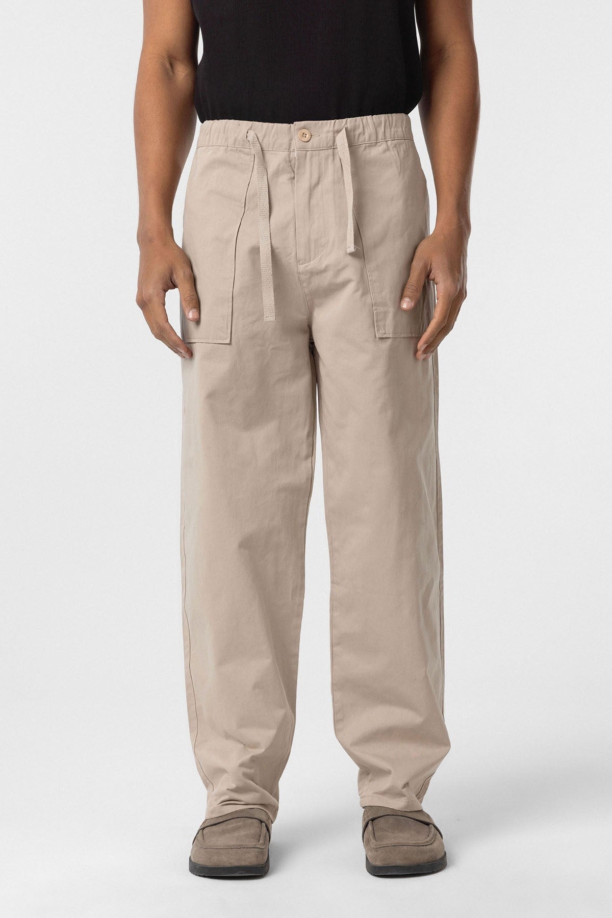 Baggy Fit Gabardin Pantolon