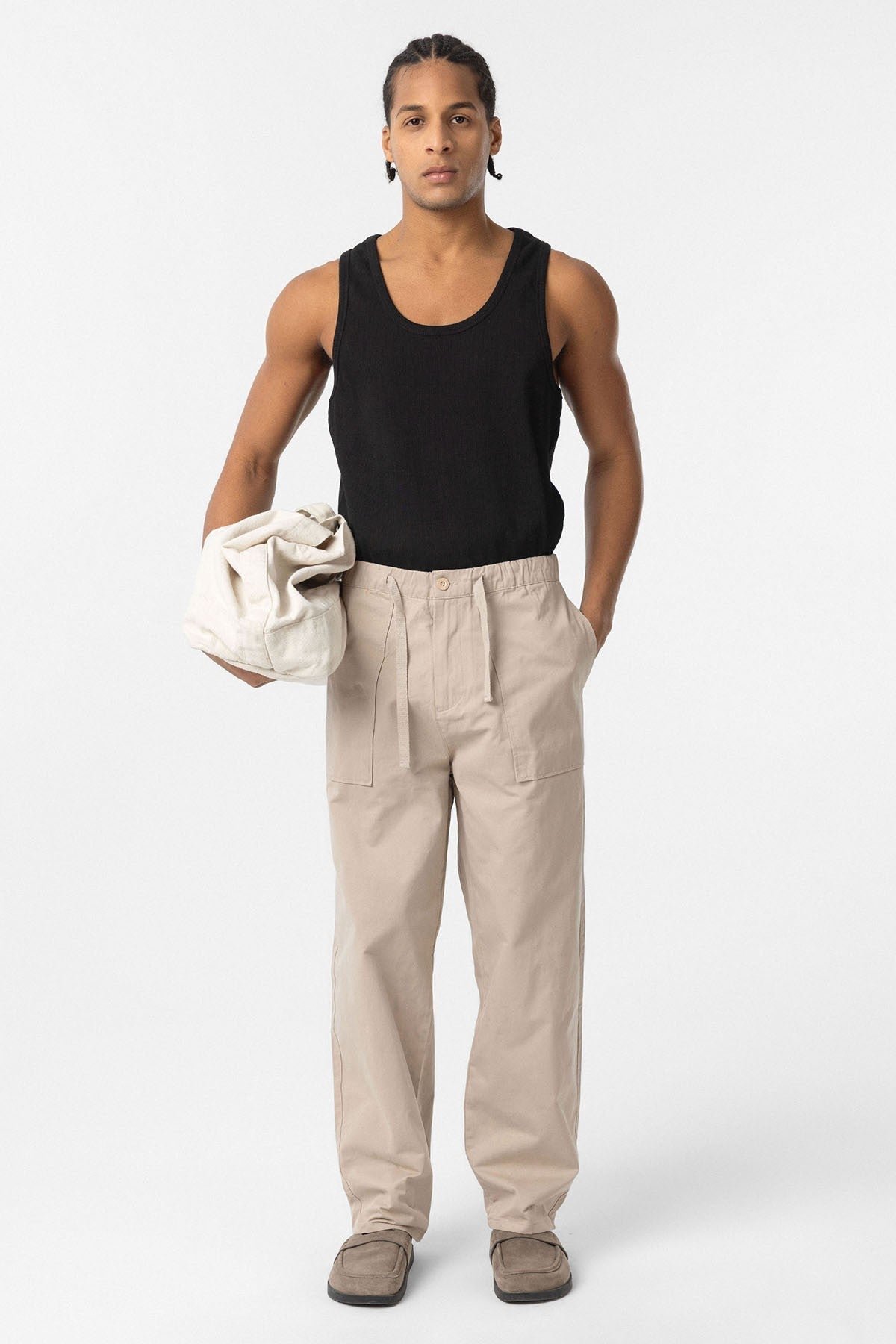 Baggy Fit Gabardin Pantolon