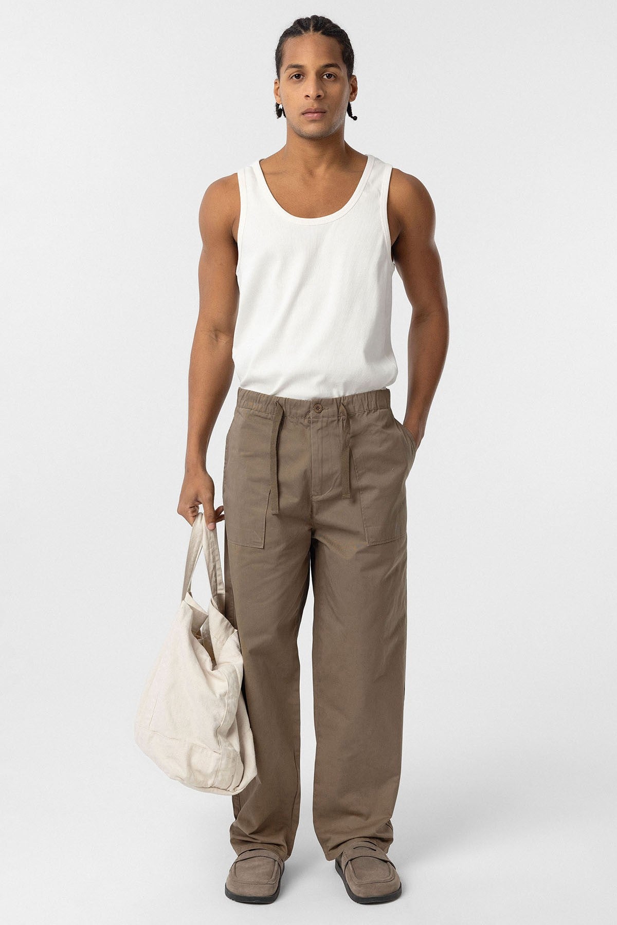 Baggy Fit Gabardin Pantolon