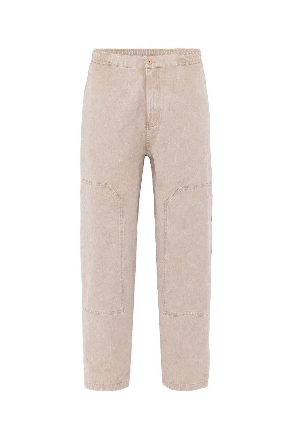 Yıkamalı Baggy Gabardin Pantolon