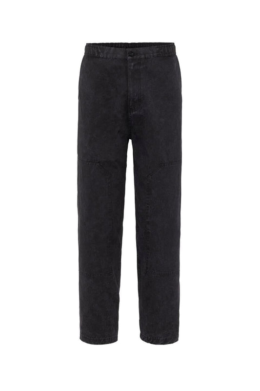 Yıkamalı Baggy Gabardin Pantolon