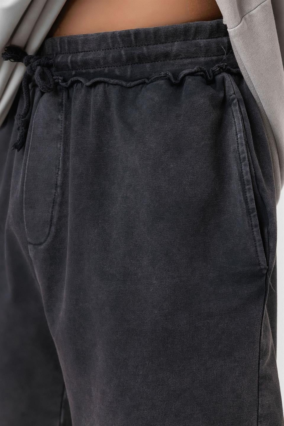Yıkamalı Oversize Şort