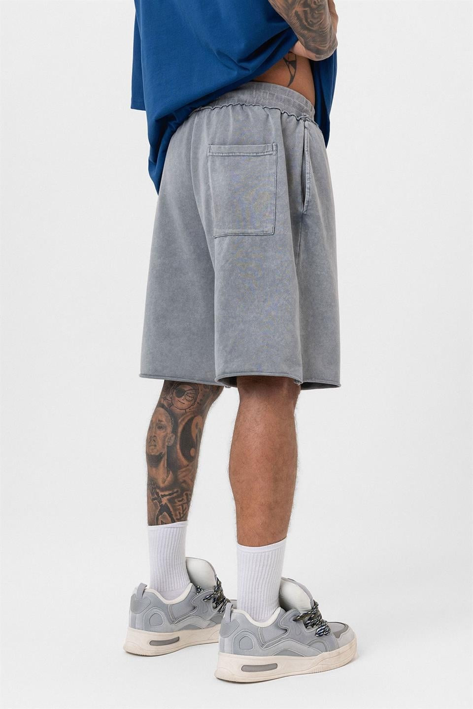 Yıkamalı Oversize Şort