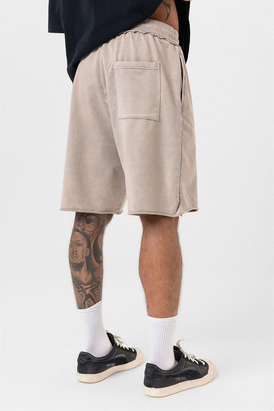 Yıkamalı Oversize Şort
