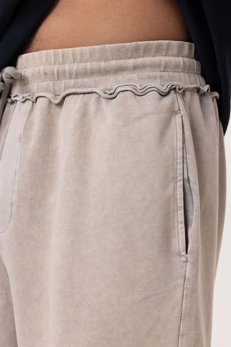 Yıkamalı Oversize Şort