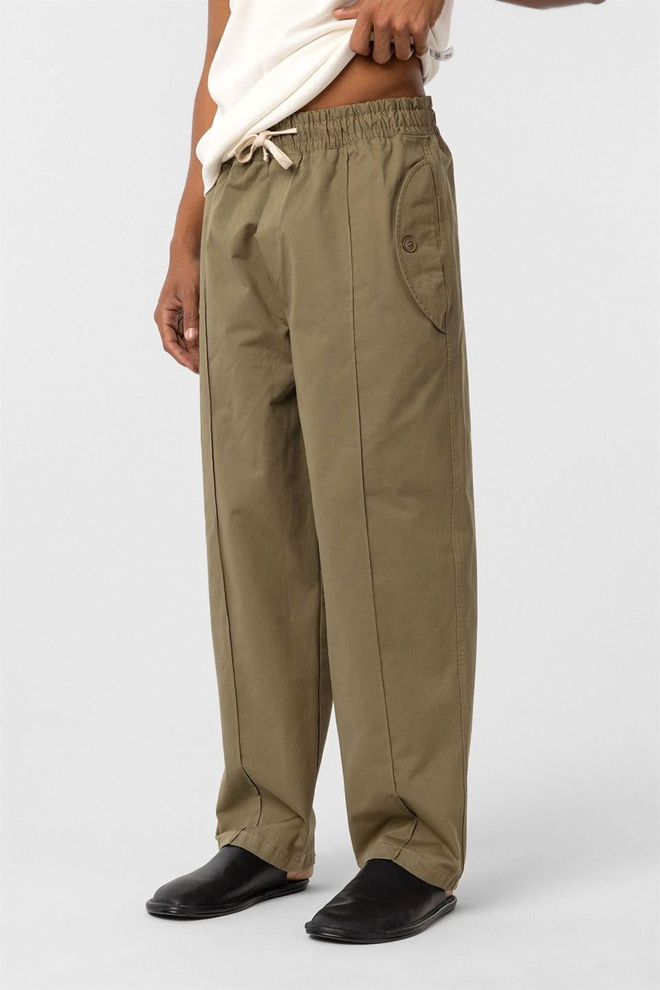 Bağcıklı Baggy Gabardin Pantolon