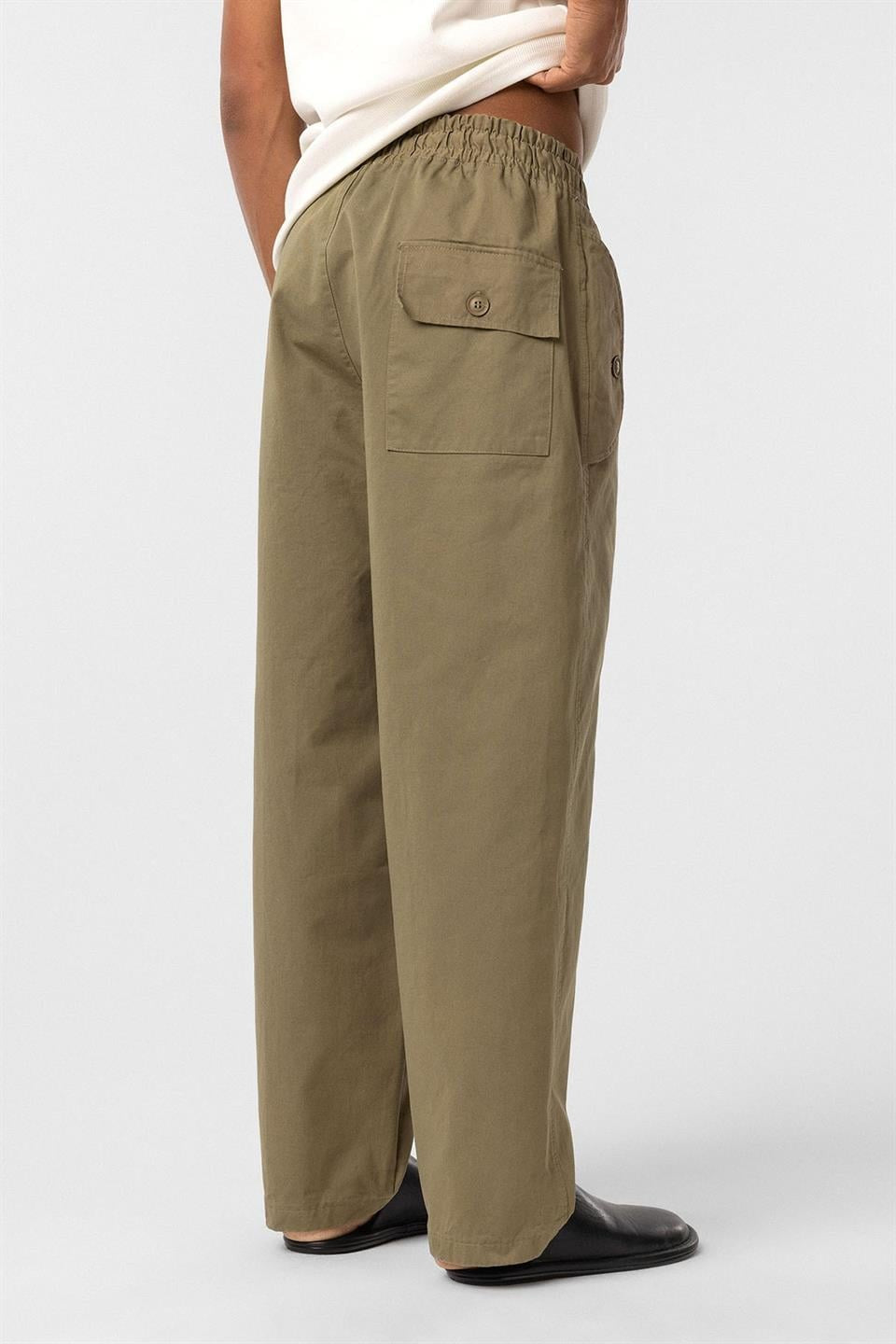 Bağcıklı Baggy Gabardin Pantolon