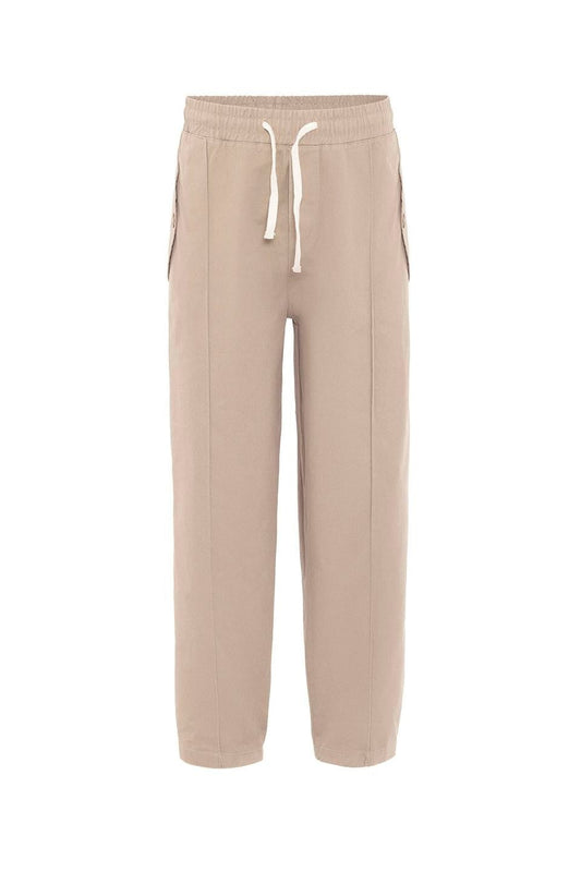Bağcıklı Baggy Gabardin Pantolon