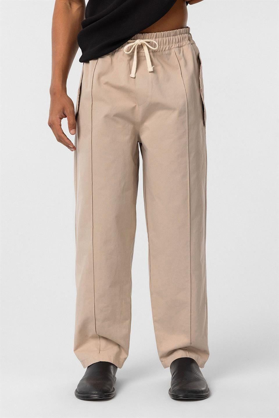 Bağcıklı Baggy Gabardin Pantolon