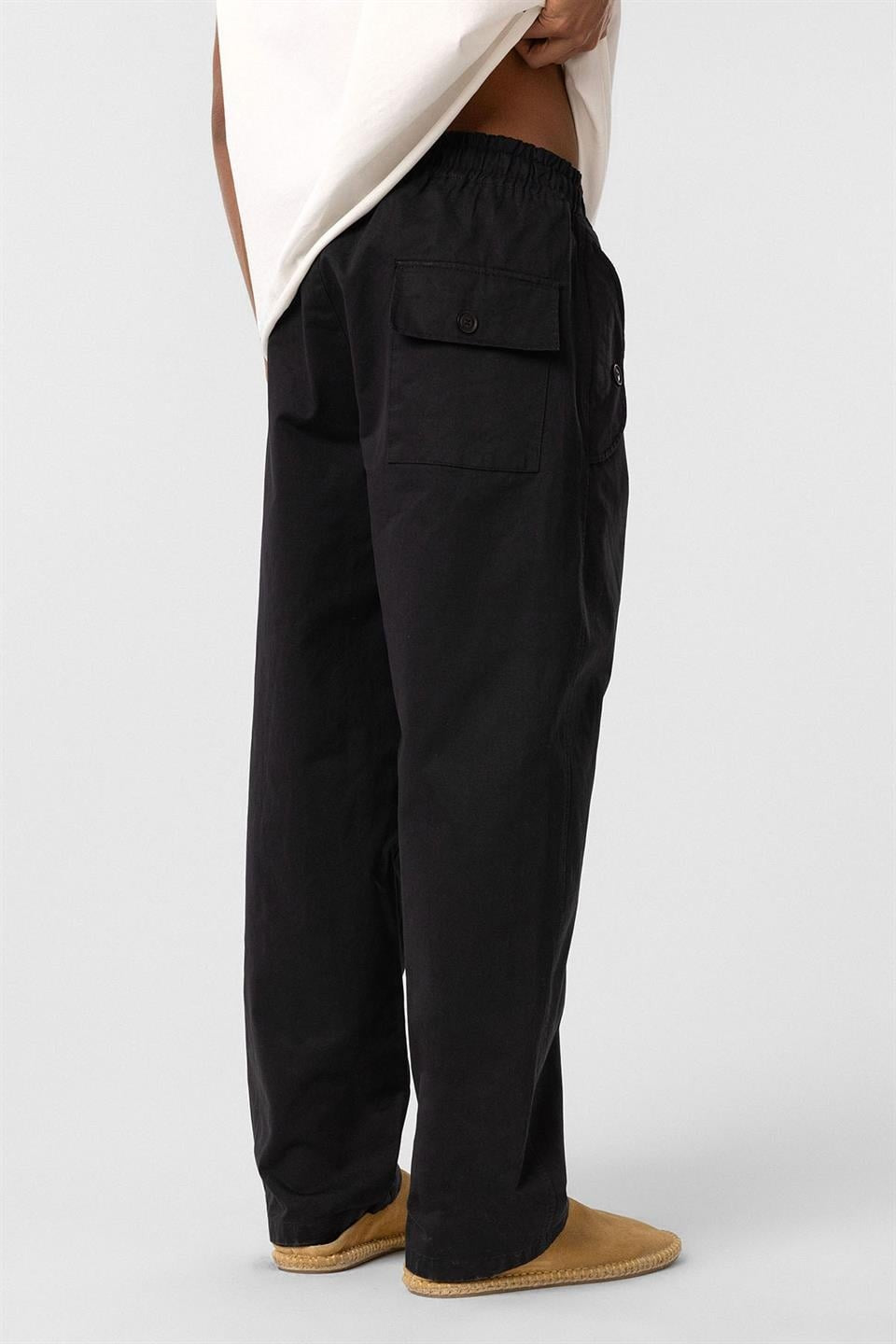 Bağcıklı Baggy Gabardin Pantolon