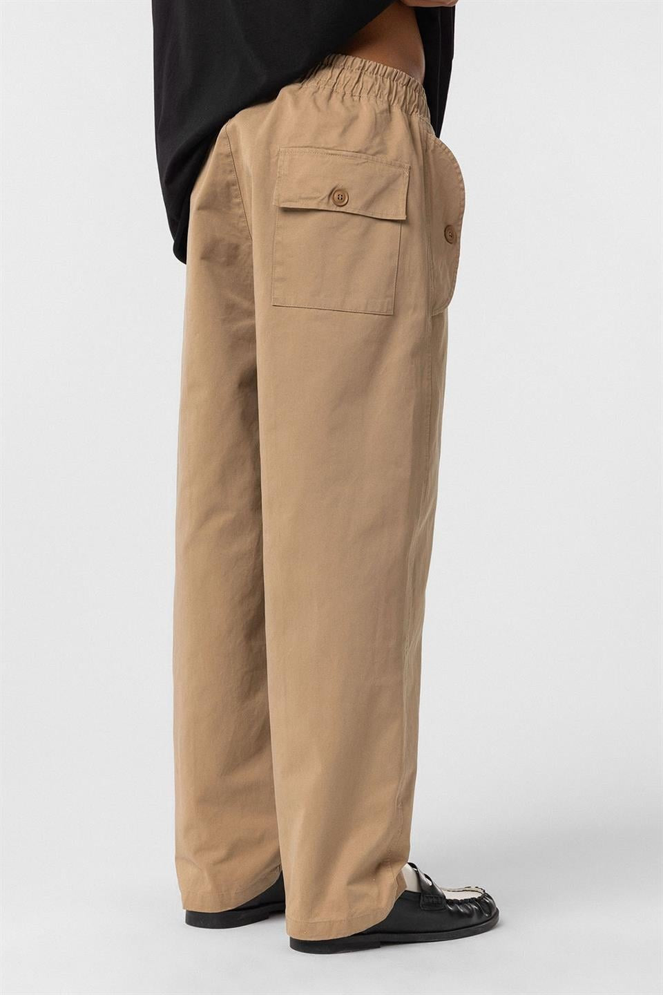 Bağcıklı Baggy Gabardin Pantolon