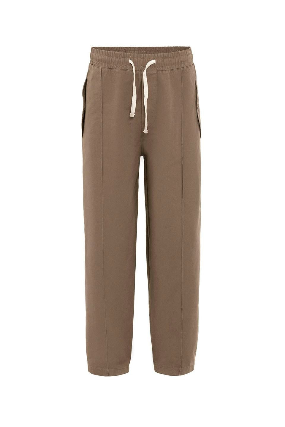 Bağcıklı Baggy Gabardin Pantolon