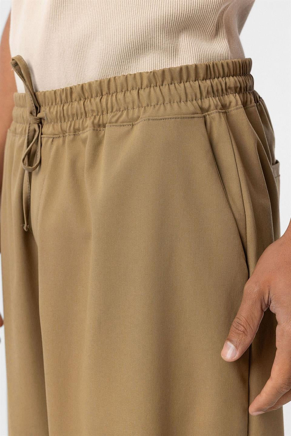 Bel Lastikli Baggy Pantolon