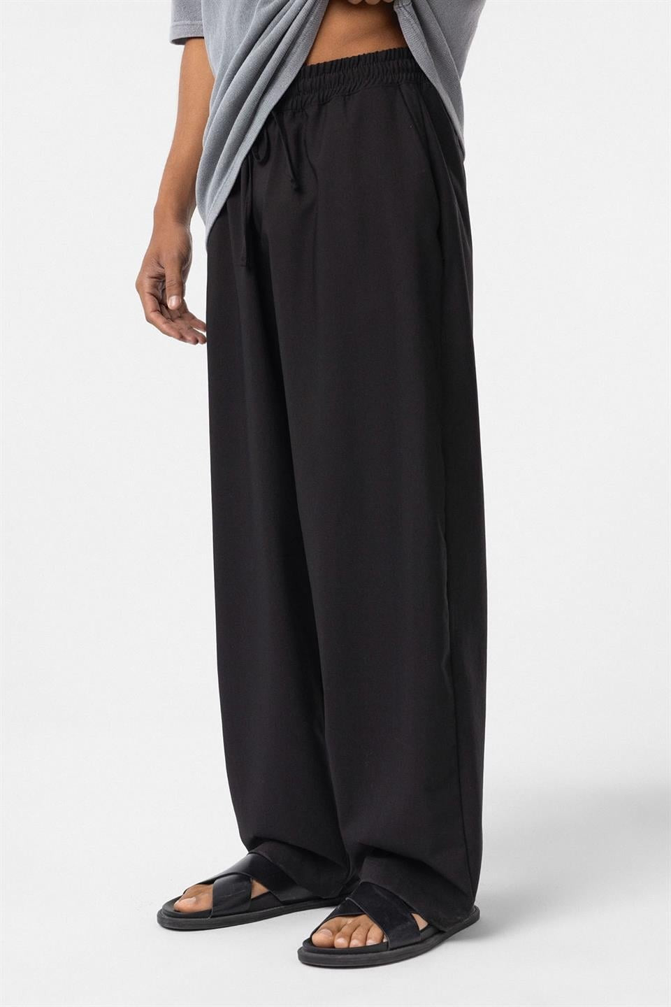 Bel Lastikli Baggy Pantolon