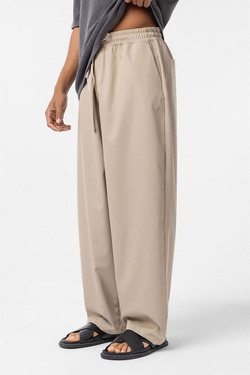 Bel Lastikli Baggy Pantolon