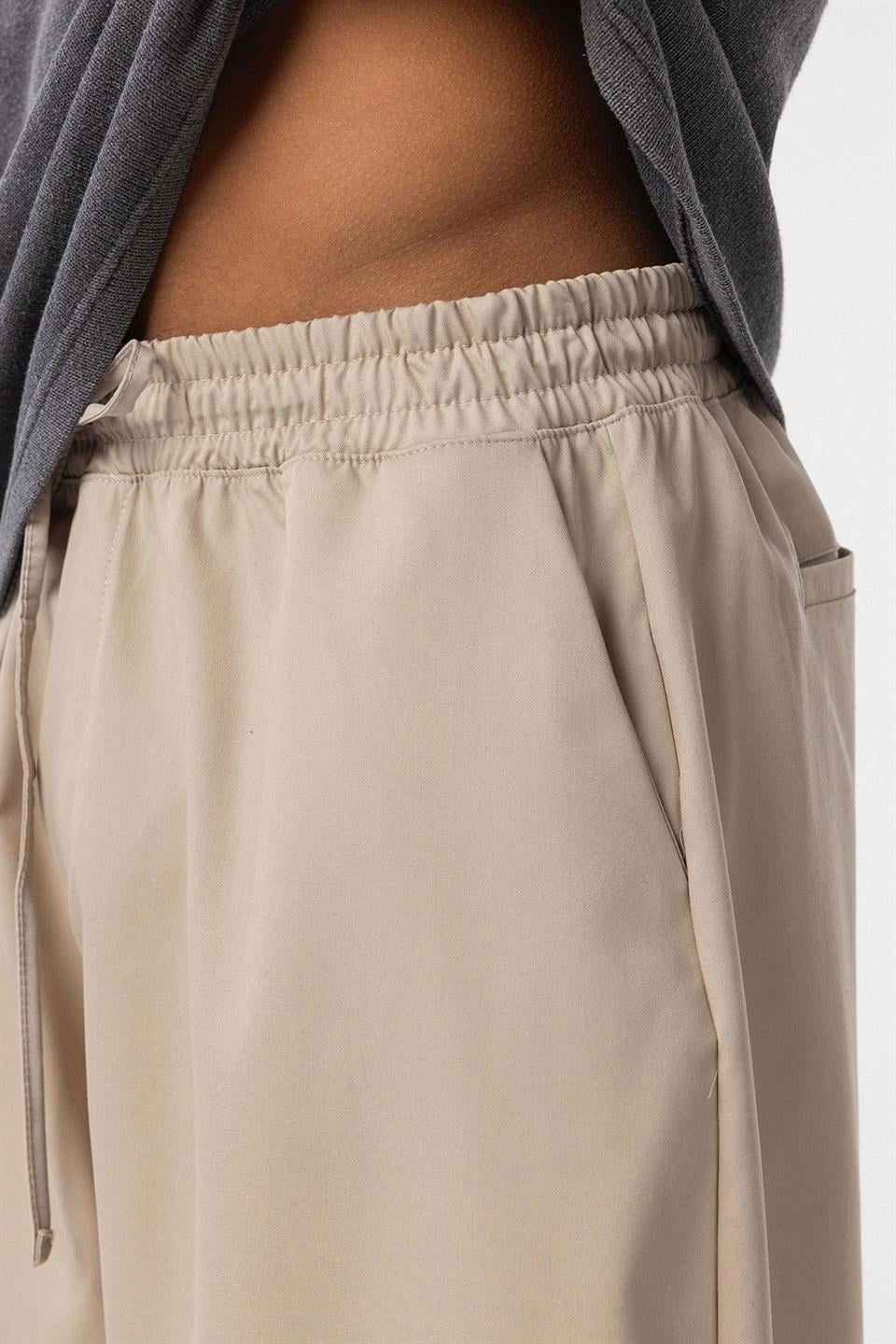 Bel Lastikli Baggy Pantolon