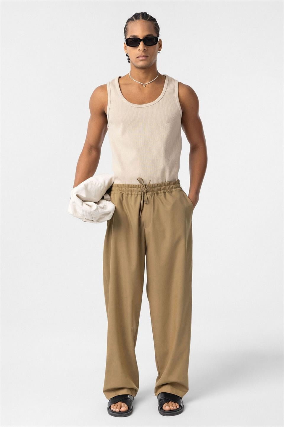 Bel Lastikli Baggy Pantolon