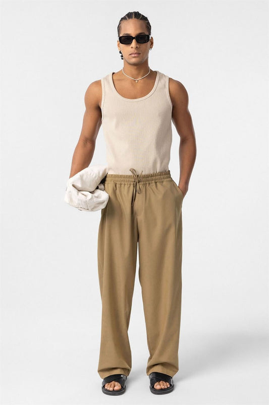 Bel Lastikli Baggy Pantolon