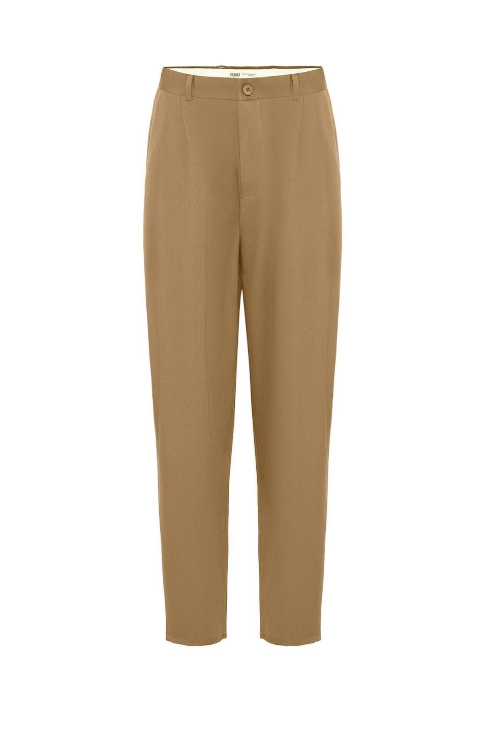 Baggy Fit Pileli Kumaş Pantolon