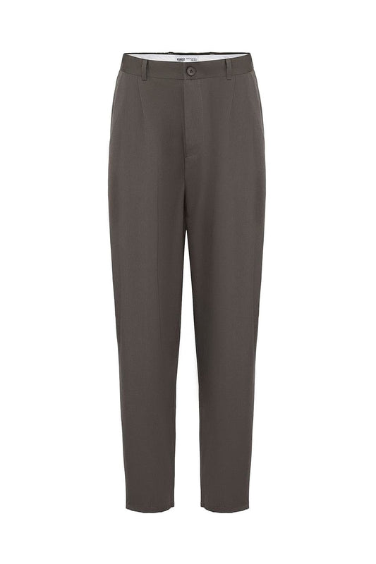 Baggy Fit Pileli Kumaş Pantolon
