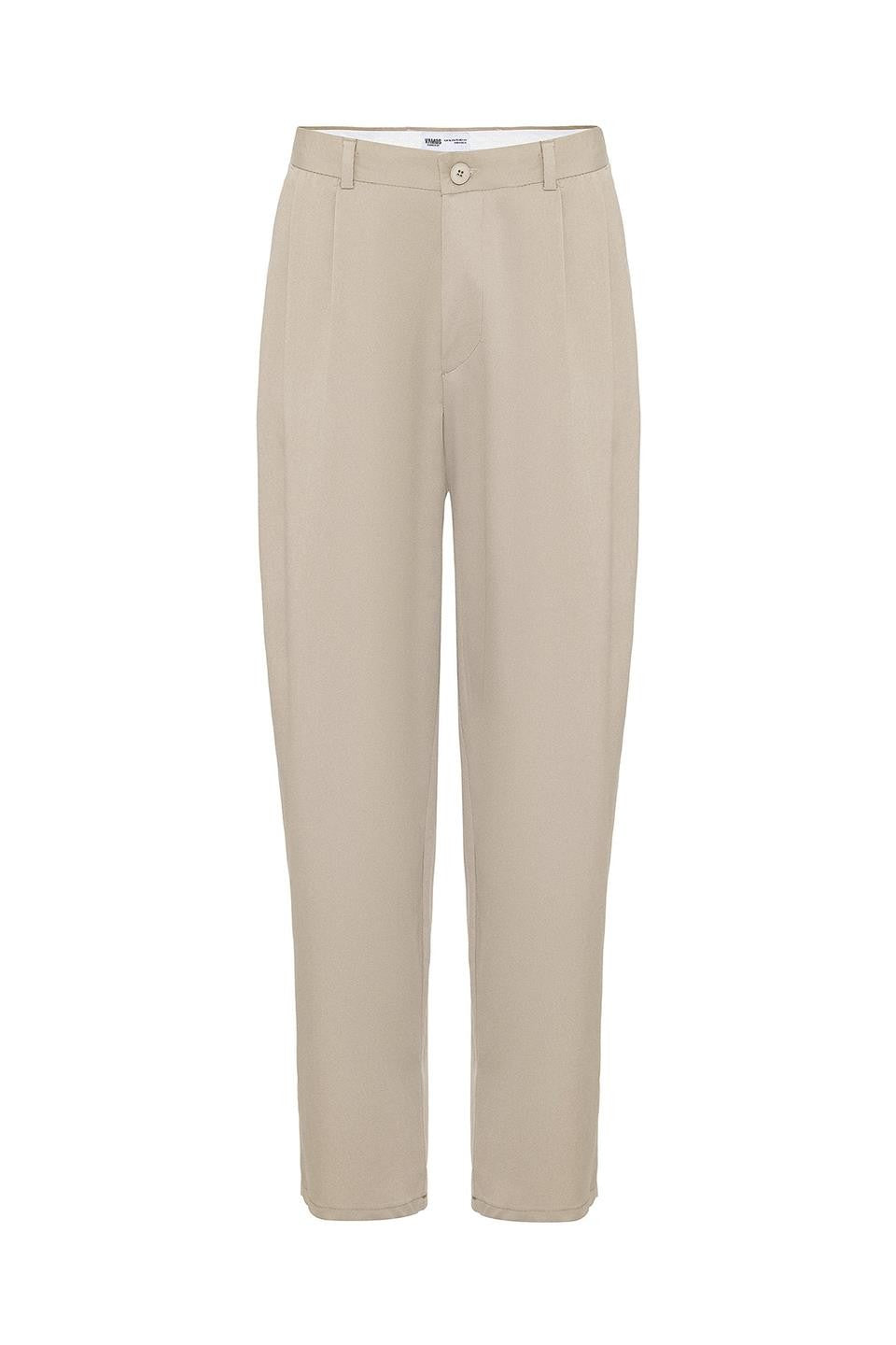 Baggy Fit Pileli Kumaş Pantolon