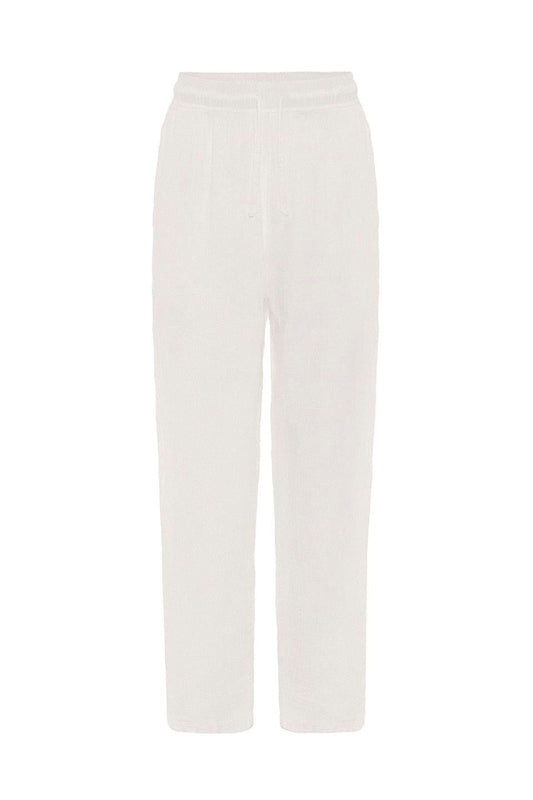 Baggy Fit Müslin Keten Pantolon