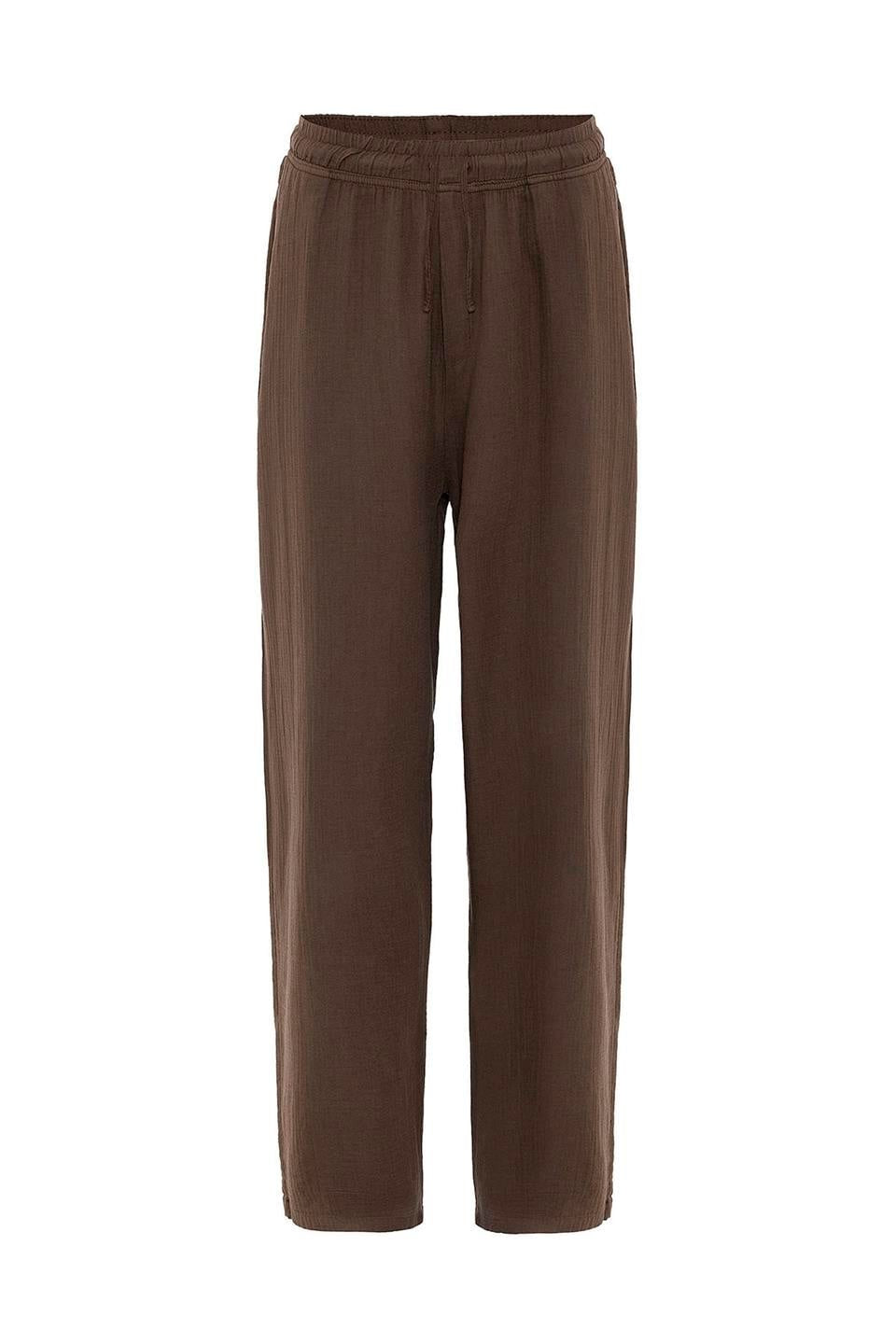 Baggy Fit Müslin Keten Pantolon