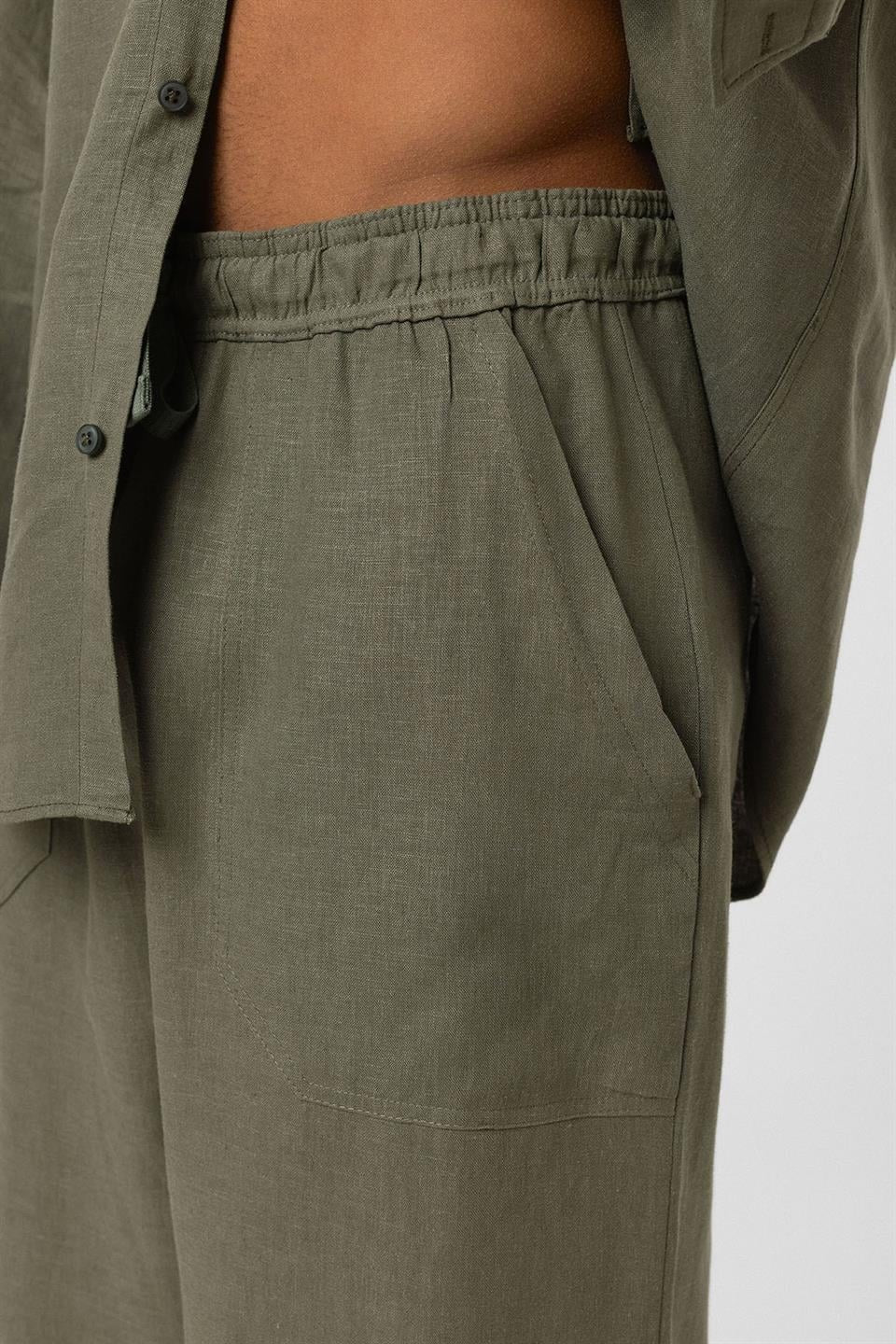 Baggy Keten Pantolon