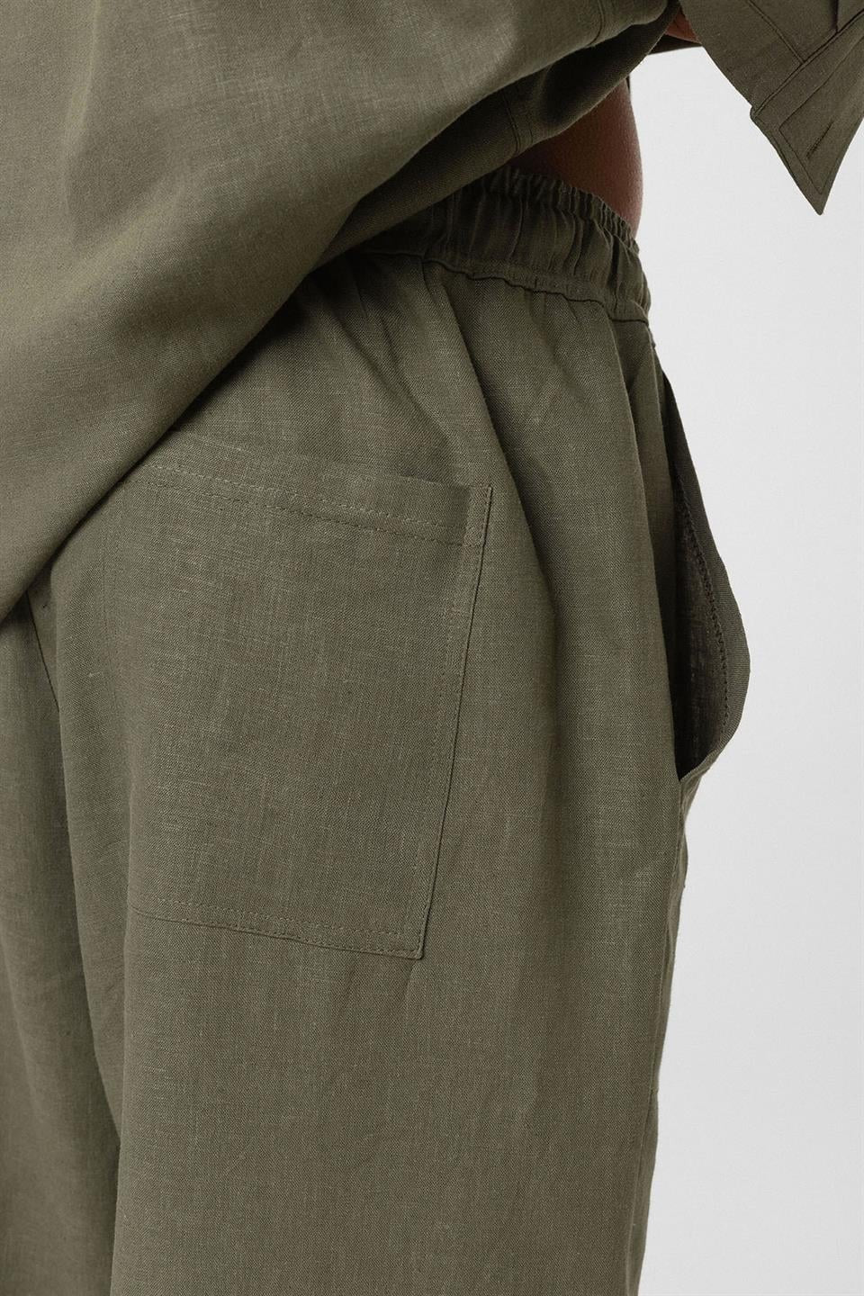 Baggy Keten Pantolon