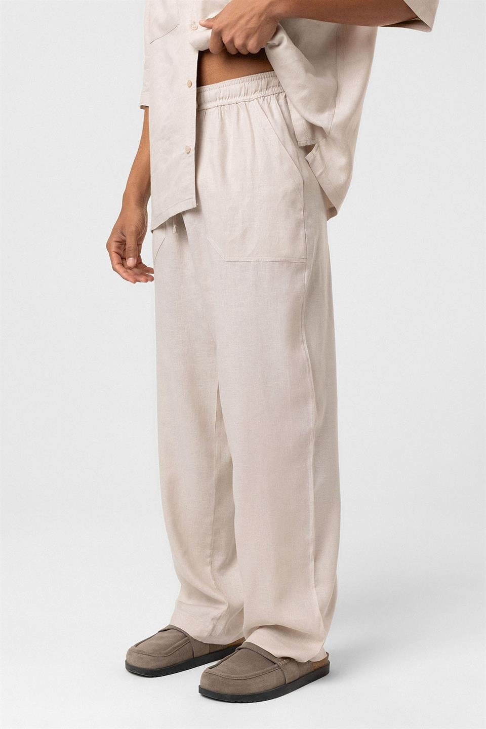 Baggy Keten Pantolon