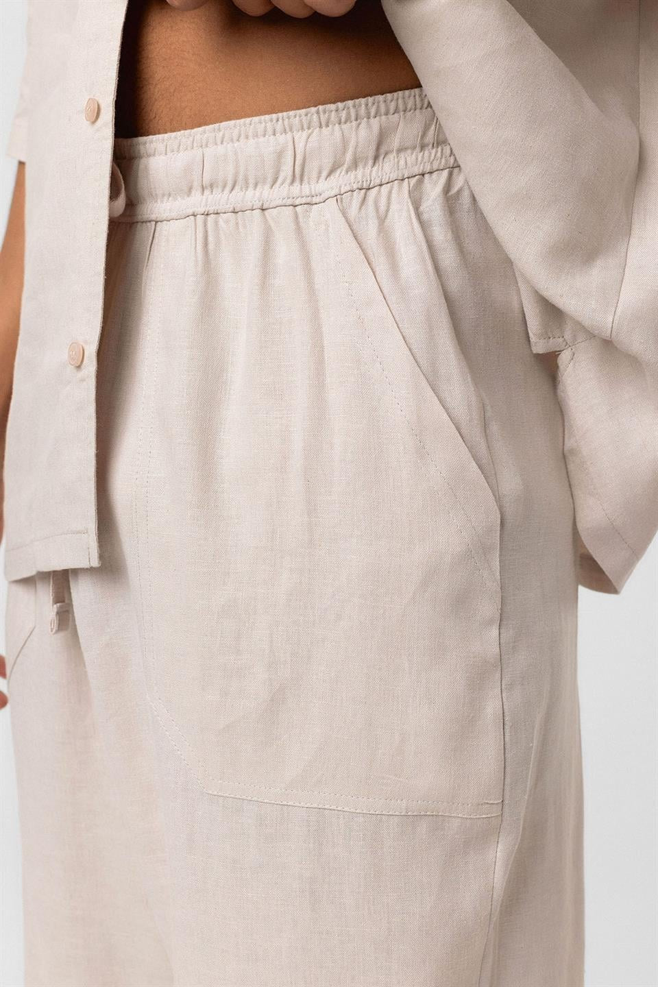 Baggy Keten Pantolon